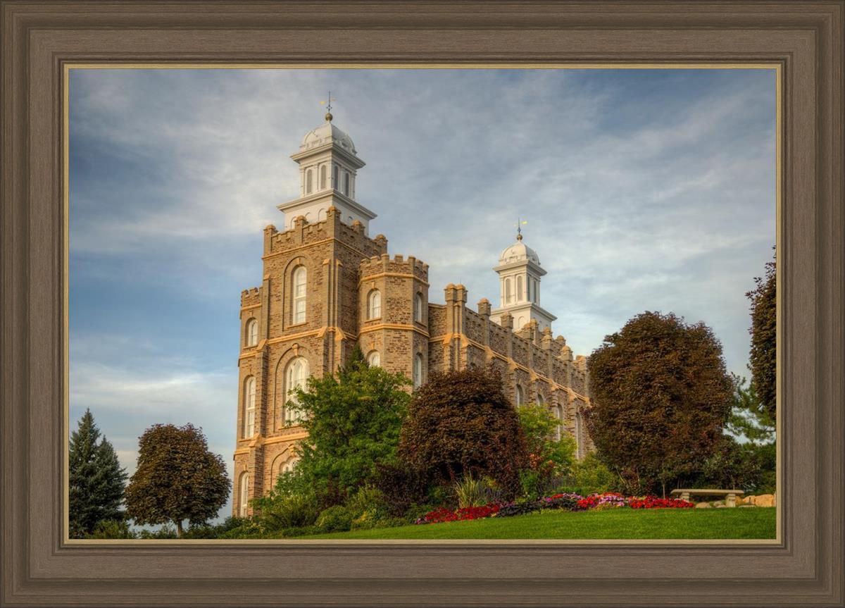 Logan Utah Temple House on a Hill
