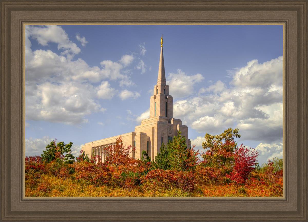 Oquirrh Mtn. Utah Temple Fall Colors