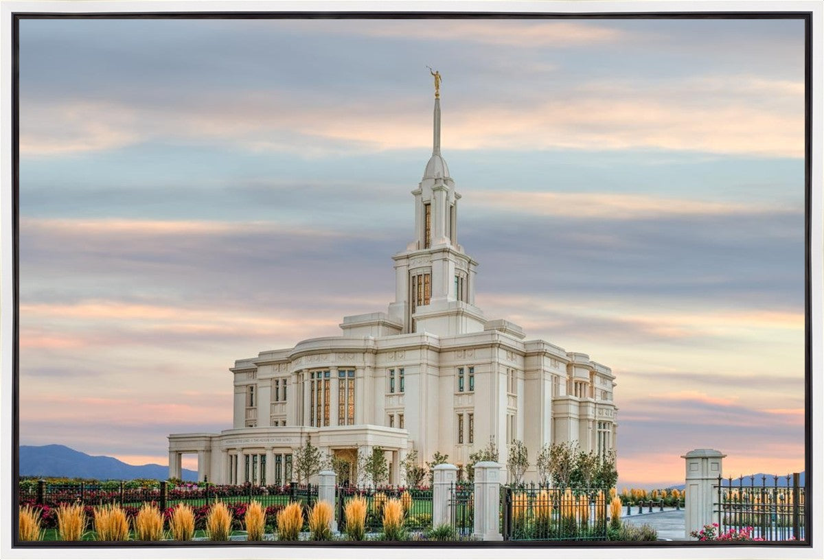 Payson Utah Temple His Holy House Gallery Wrap