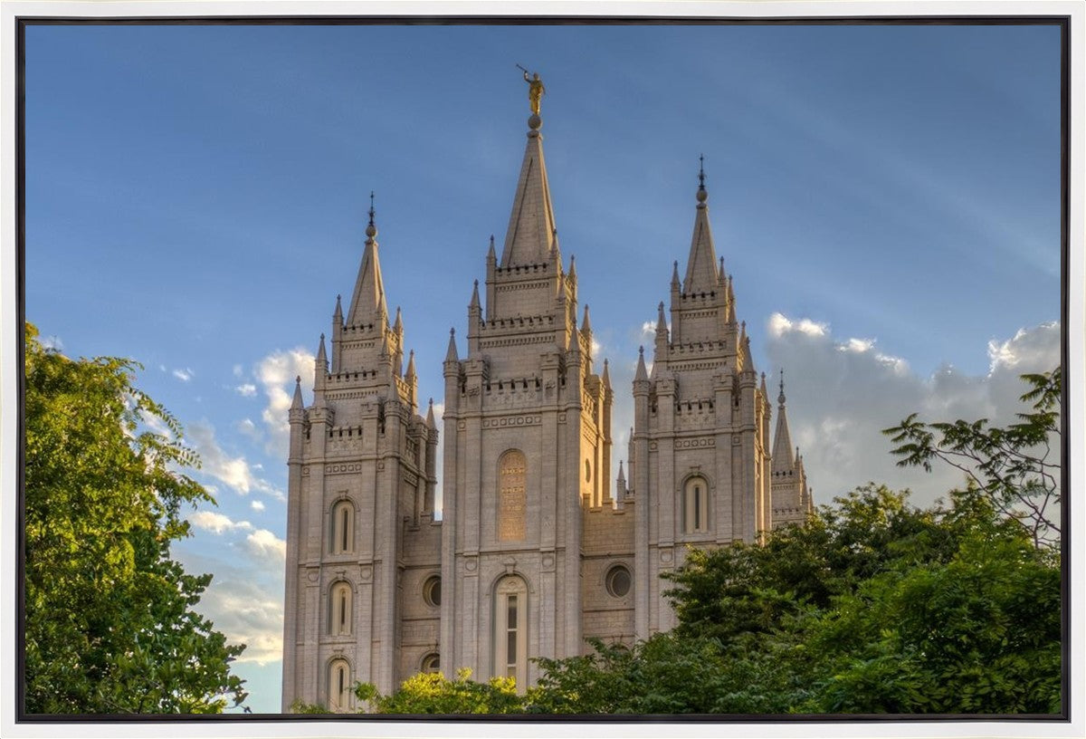 Salt Lake City Utah Temple In His Light Gallery Wrap