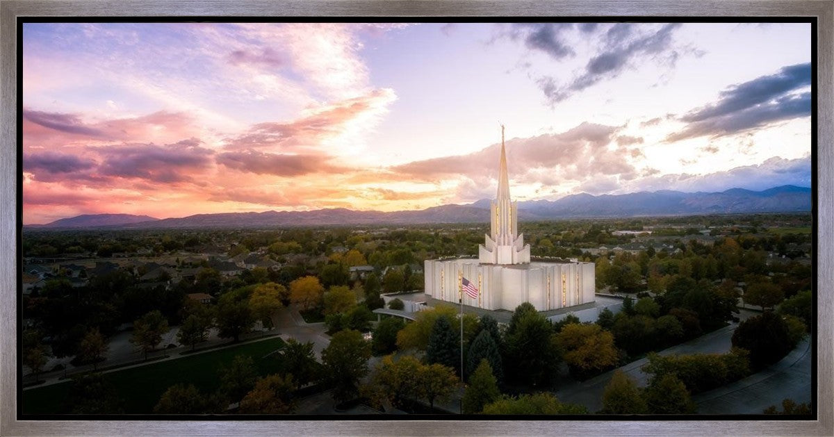 Jordan River Night Glow Aerial