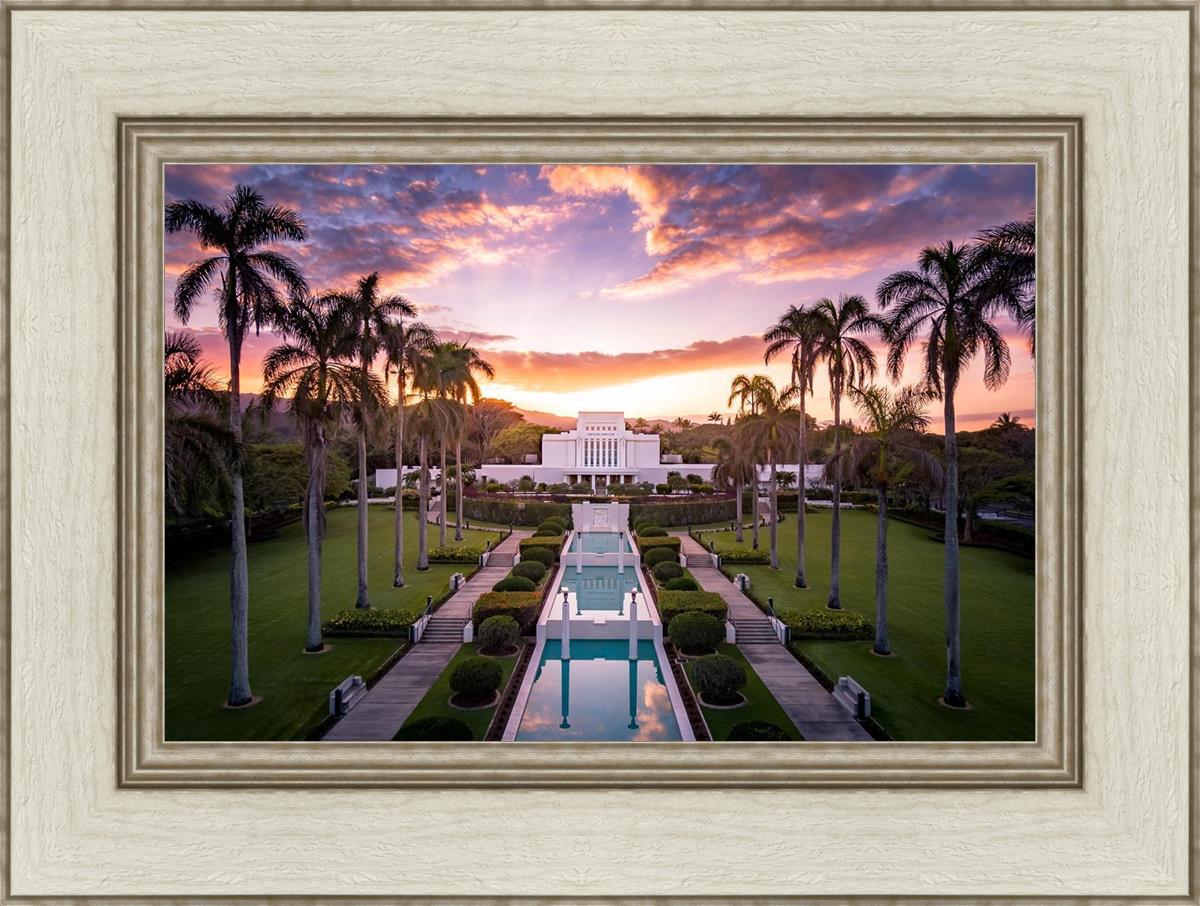 Laie Sunset Aerial