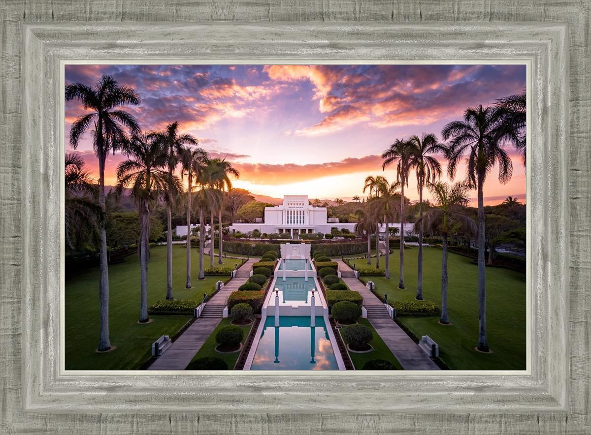 Laie Sunset Aerial