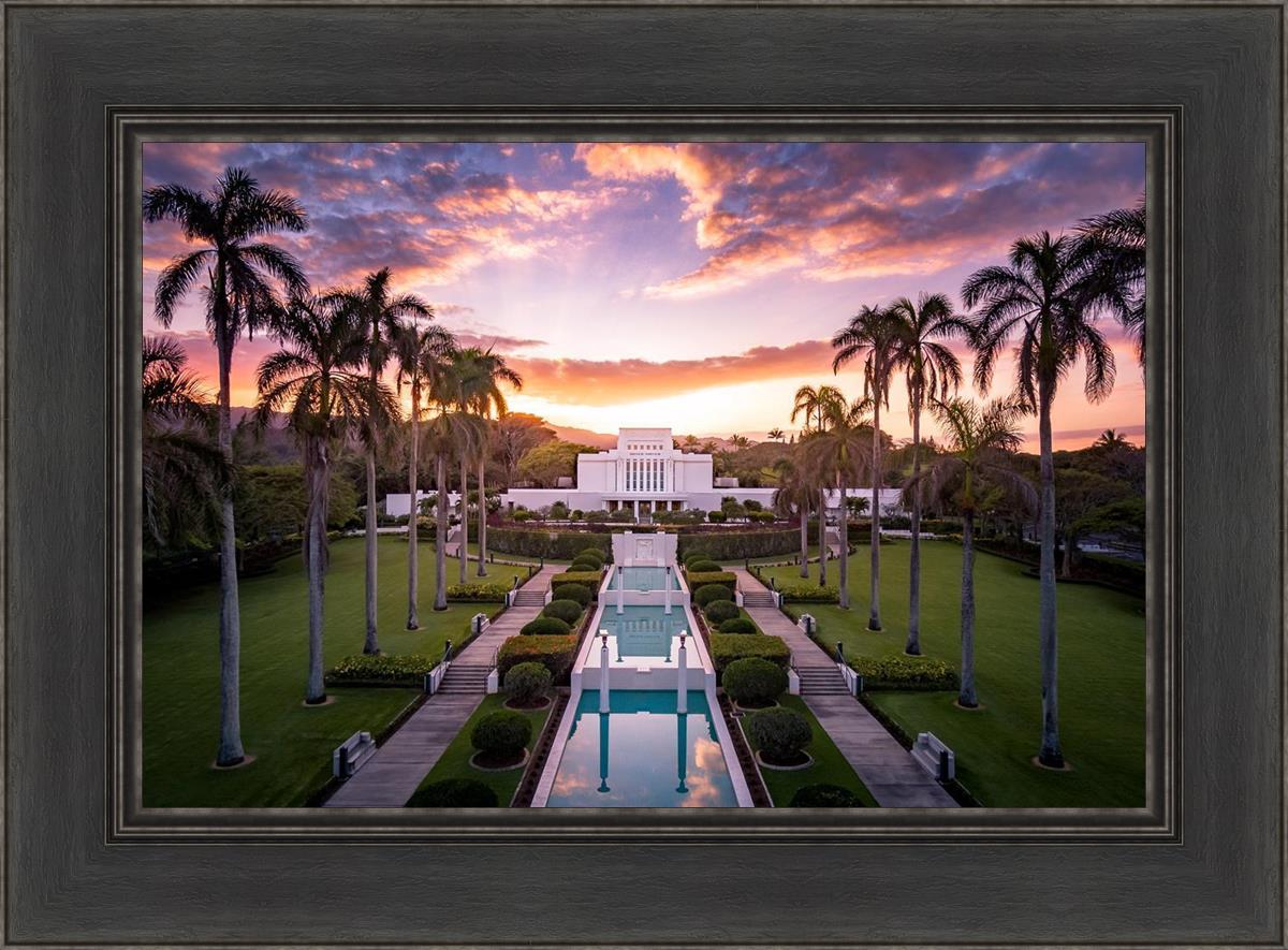 Laie Sunset Aerial
