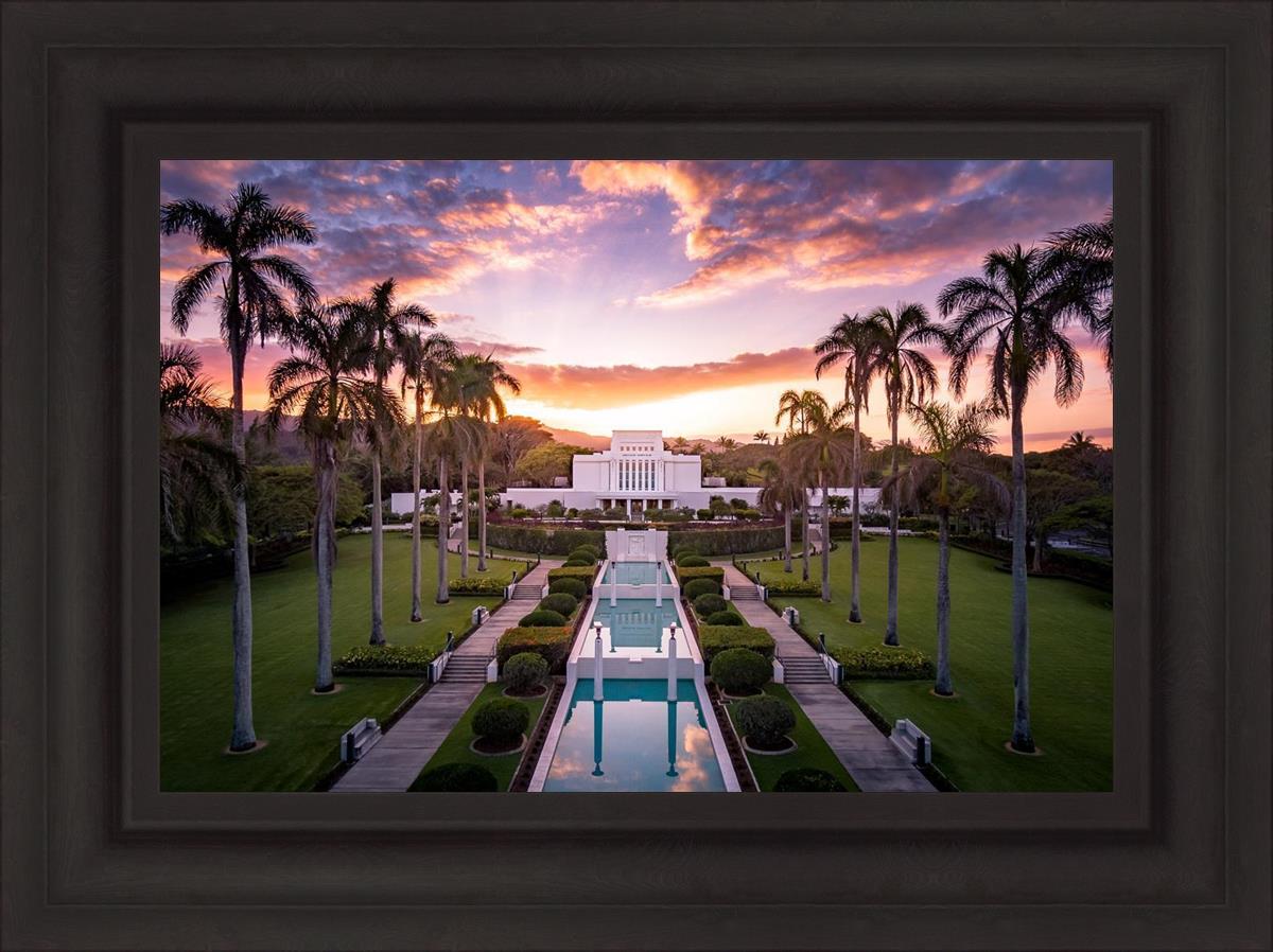 Laie Sunset Aerial