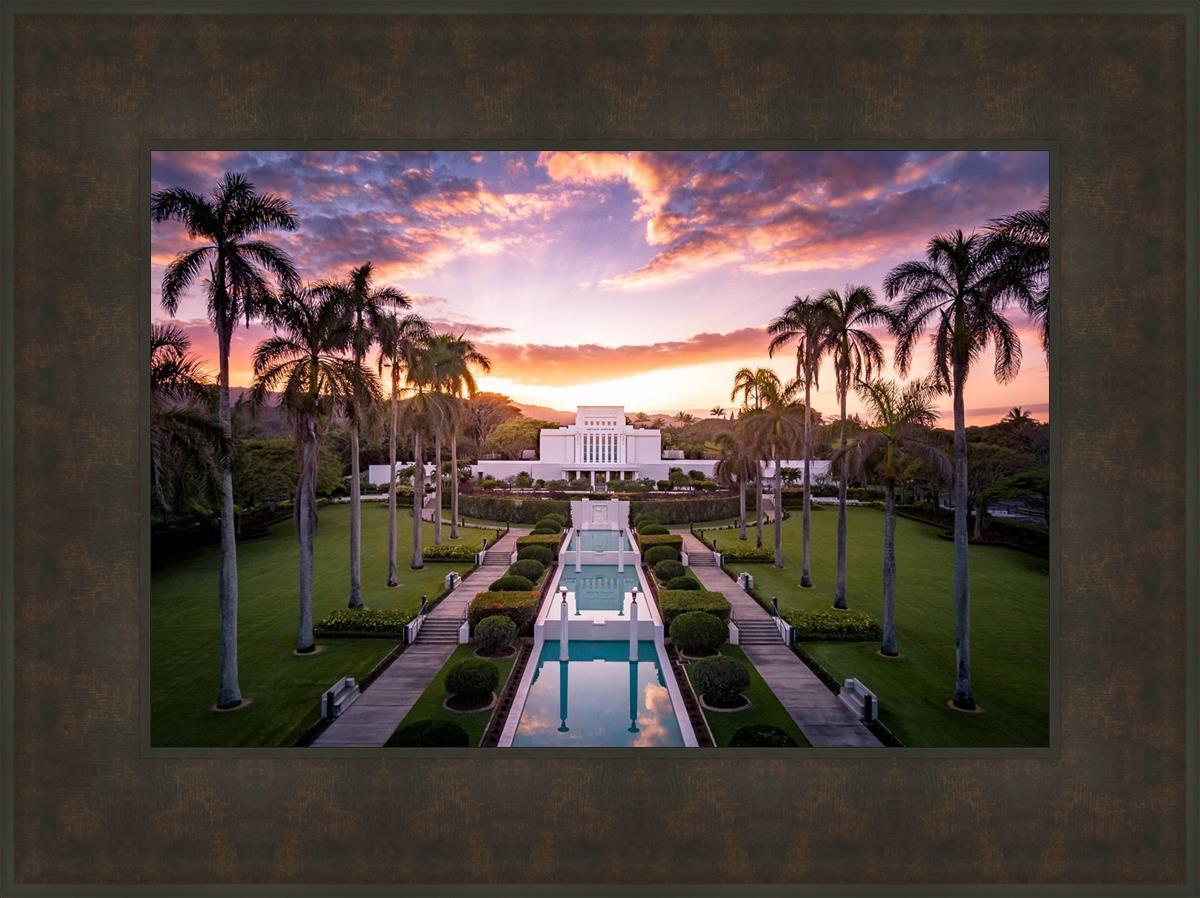 Laie Sunset Aerial
