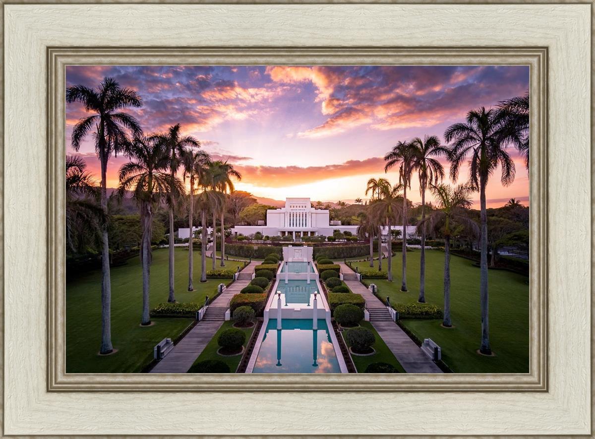 Laie Sunset Aerial