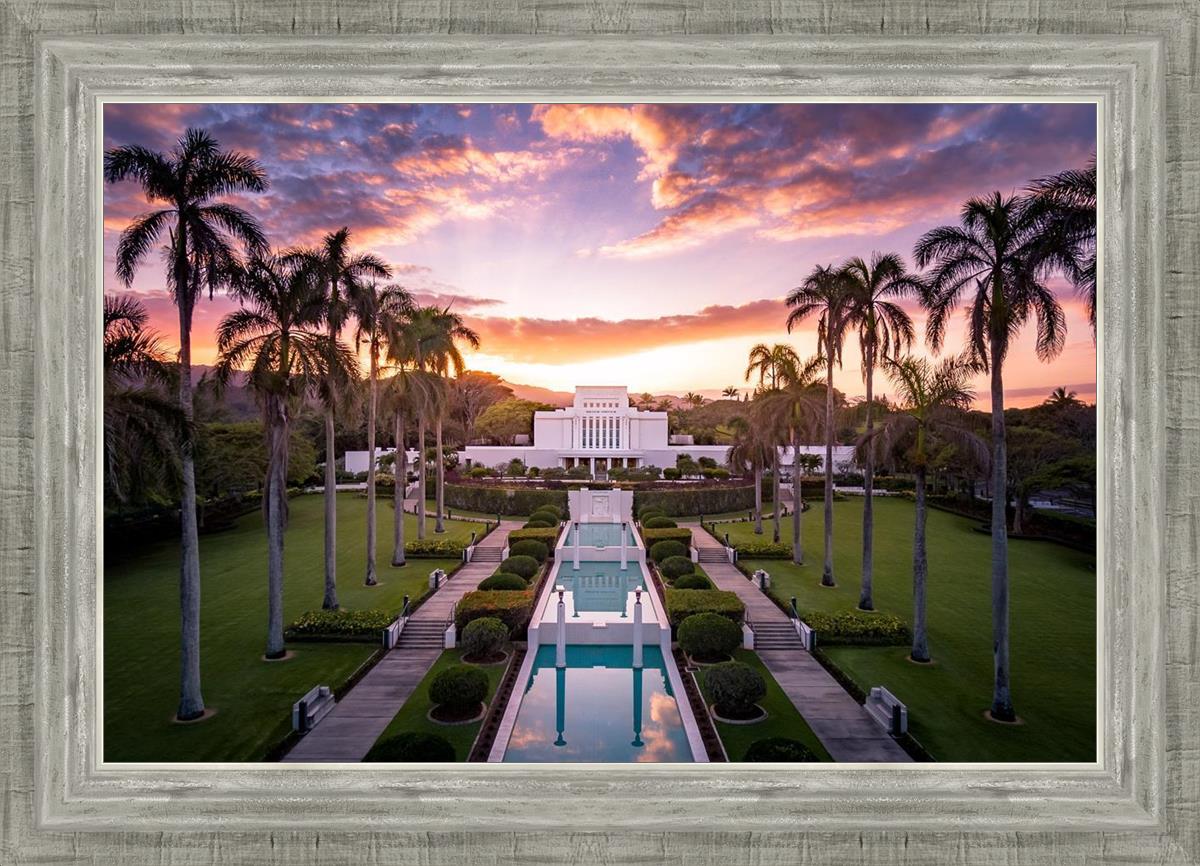 Laie Sunset Aerial