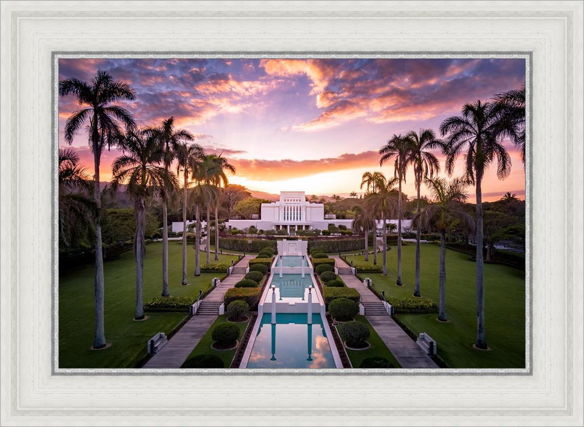 Laie Sunset Aerial
