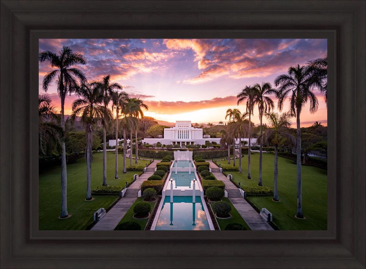 Laie Sunset Aerial