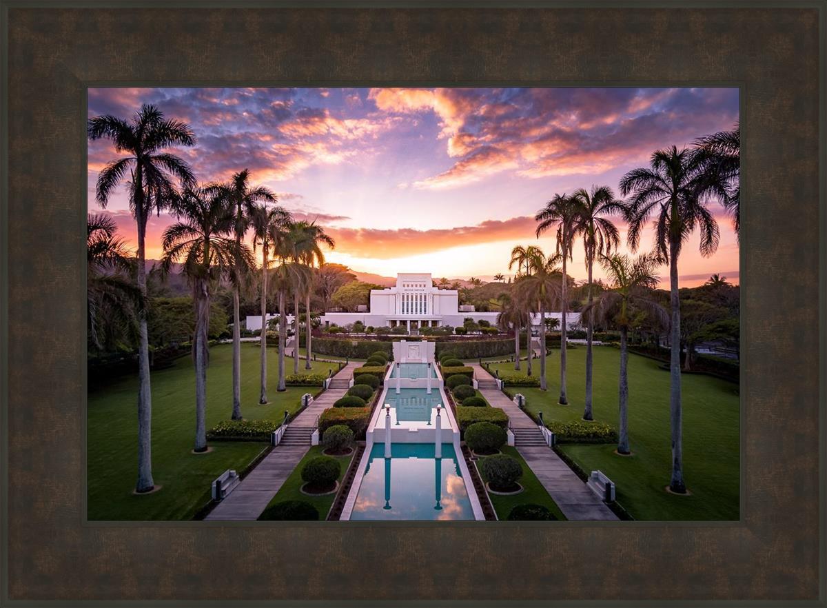 Laie Sunset Aerial