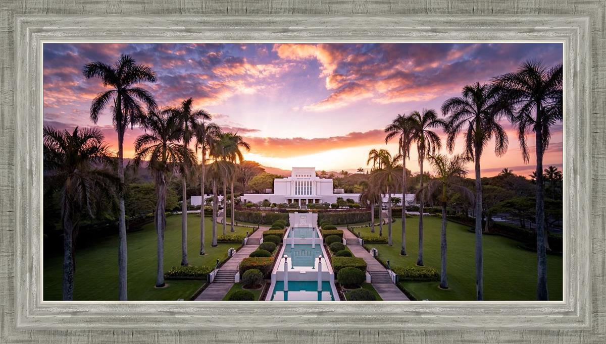 Laie Sunset Aerial