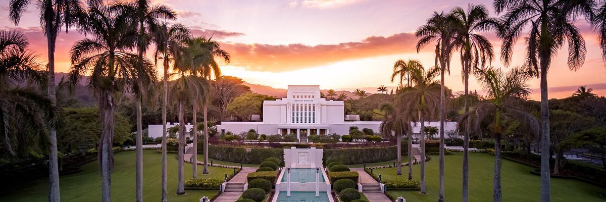 Laie Sunset Aerial