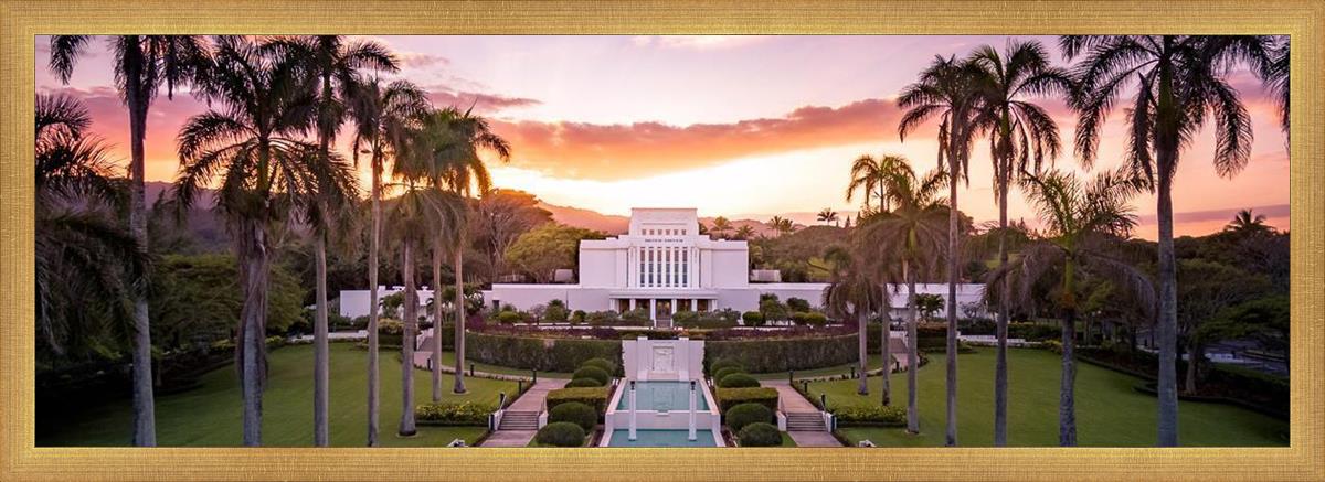 Laie Sunset Aerial