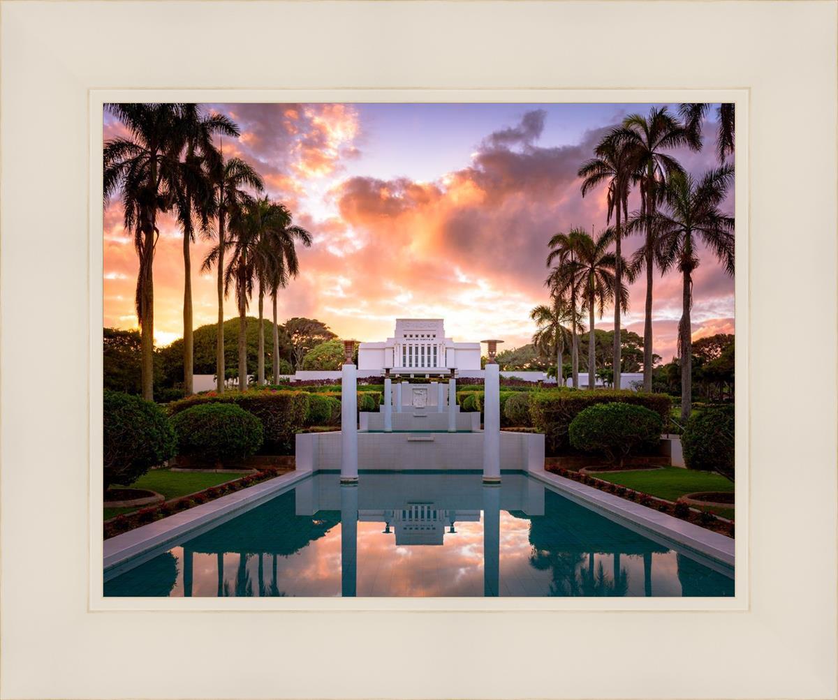 Laie Fountain Sunset
