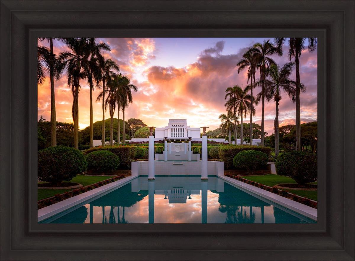 Laie Fountain Sunset