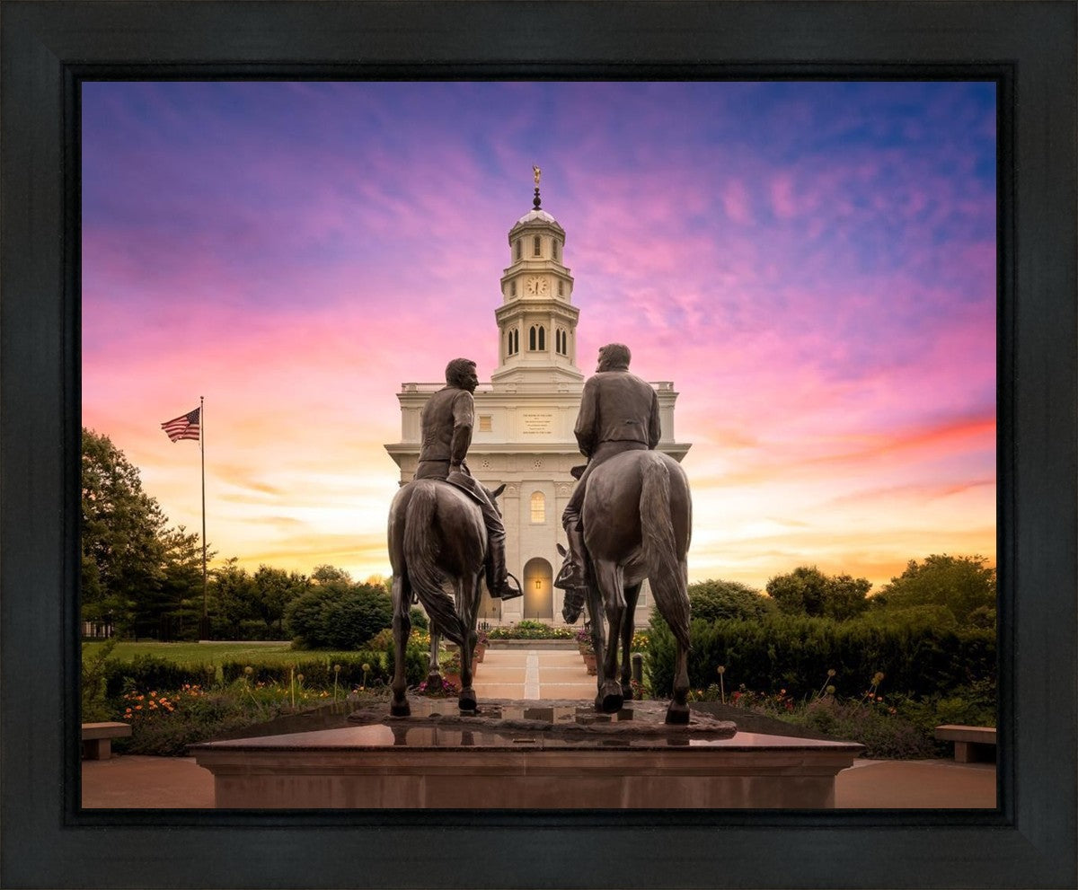 Nauvoo Joseph and Hyrum Sunrise Gallery Wrap