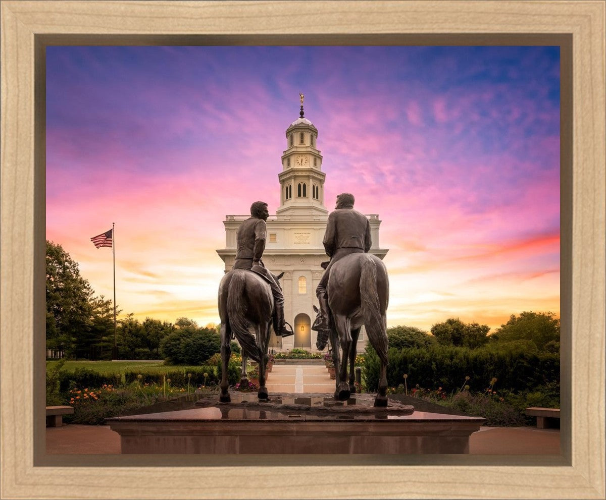 Nauvoo Joseph and Hyrum Sunrise Gallery Wrap