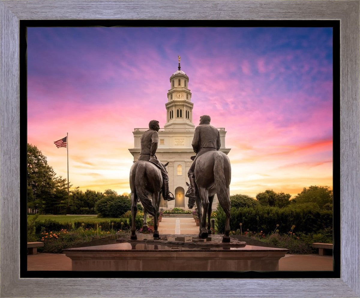 Nauvoo Joseph and Hyrum Sunrise Gallery Wrap