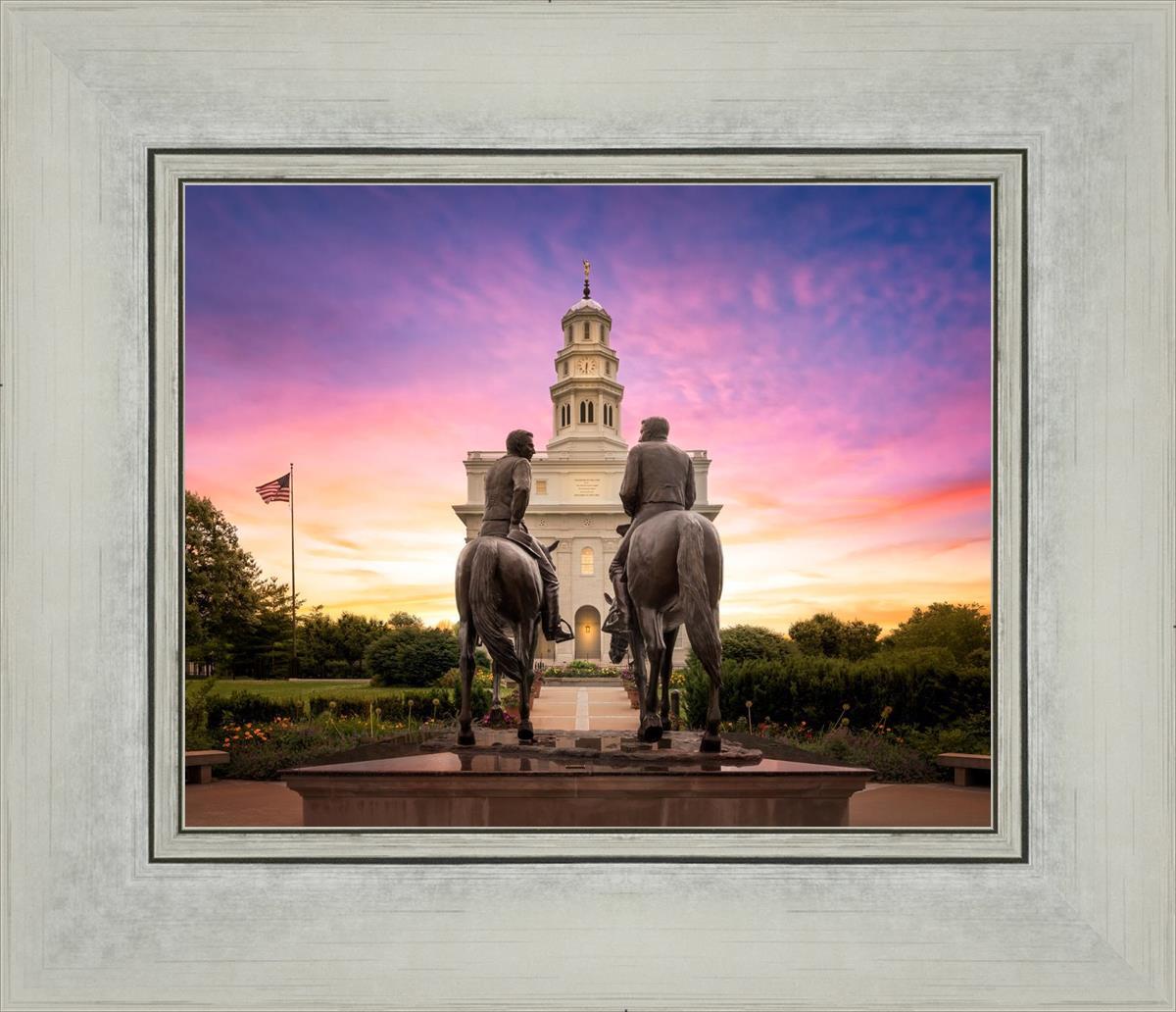 Nauvoo Joseph and Hyrum Sunrise