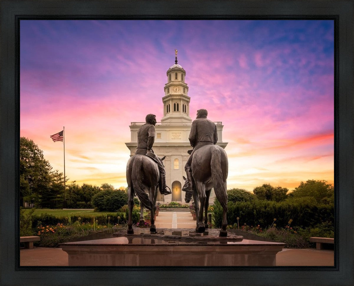 Nauvoo Joseph and Hyrum Sunrise Gallery Wrap