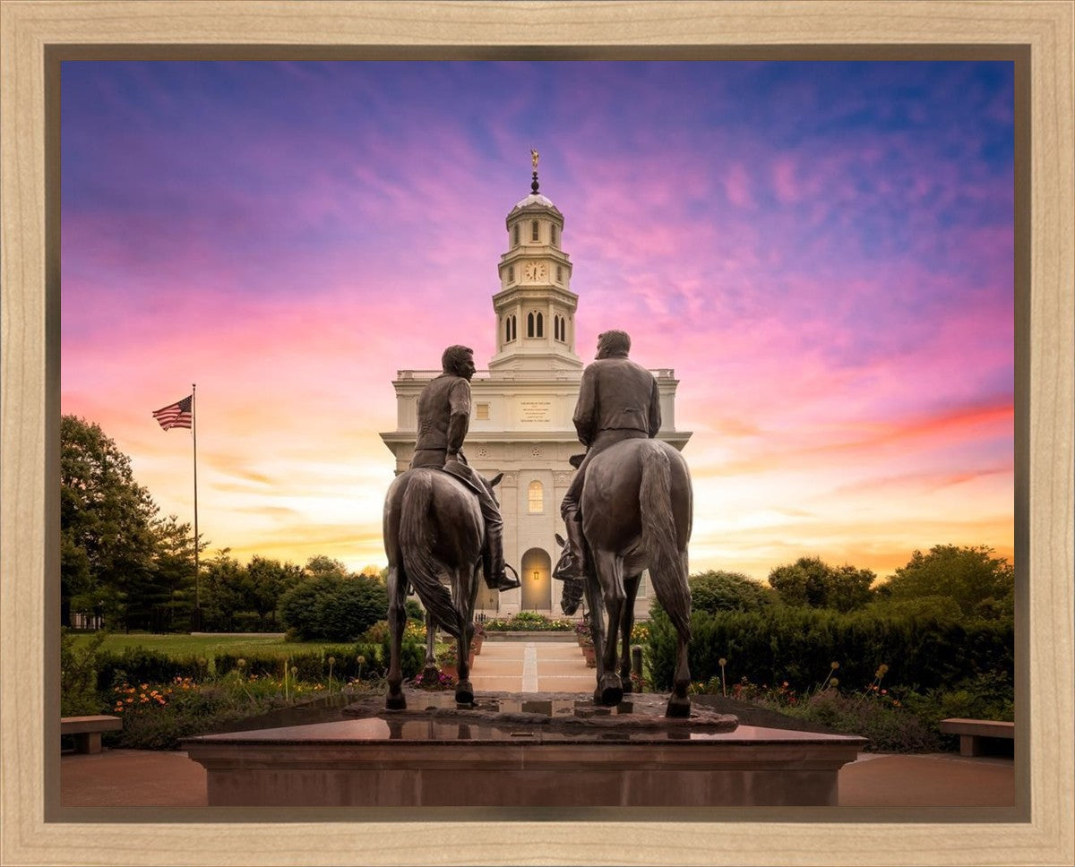 Nauvoo Joseph and Hyrum Sunrise Gallery Wrap
