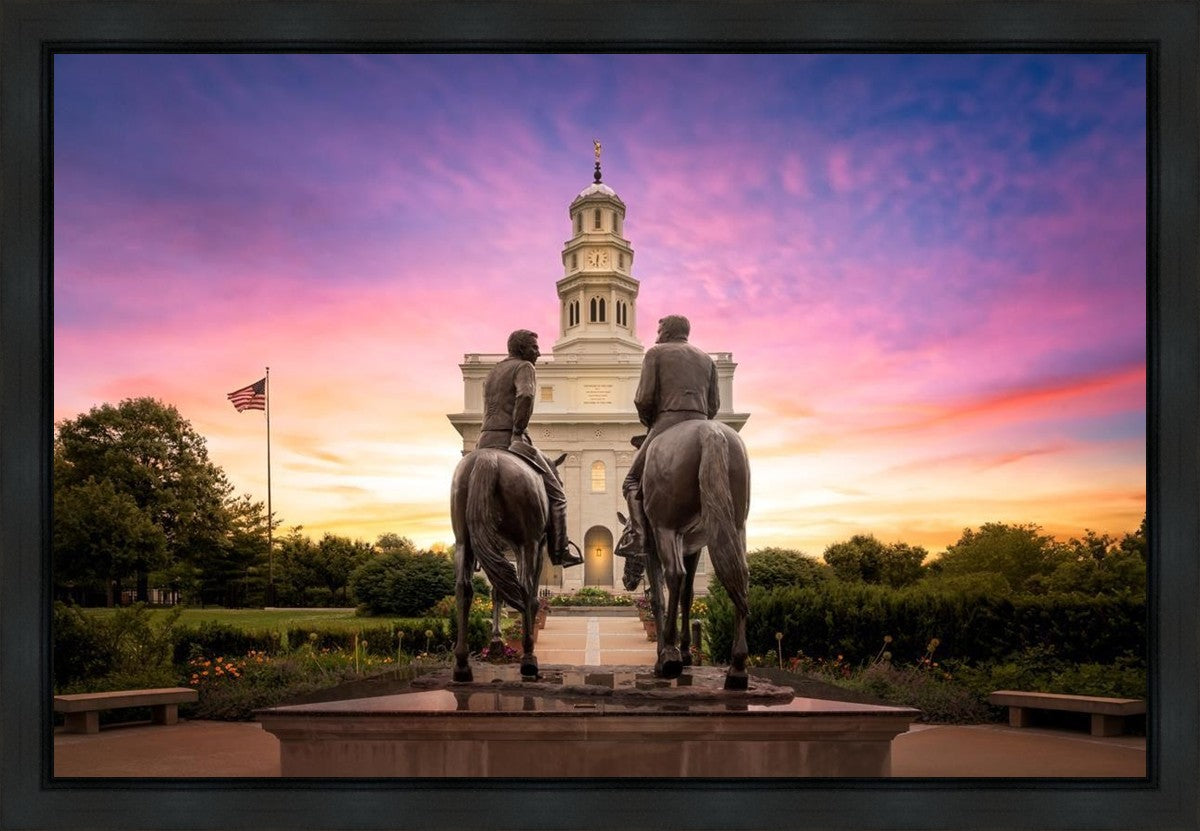 Nauvoo Joseph and Hyrum Sunrise Gallery Wrap
