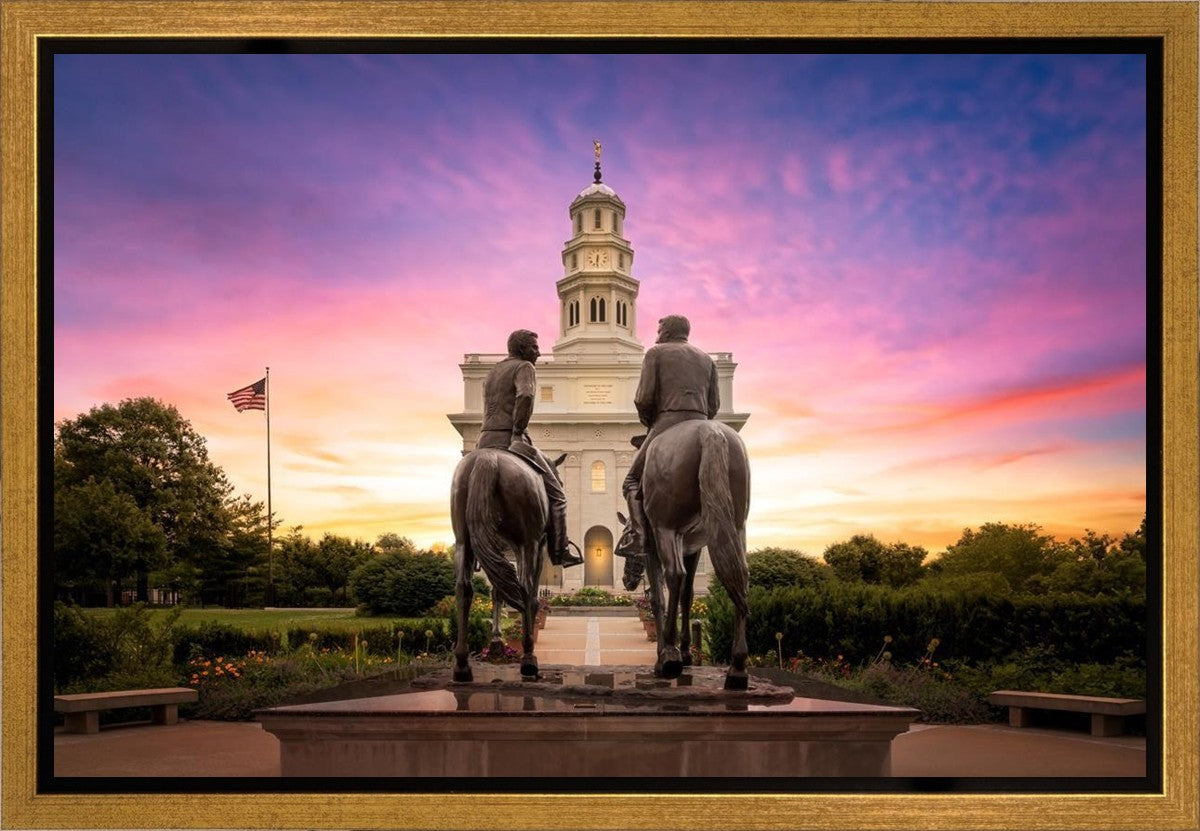 Nauvoo Joseph and Hyrum Sunrise Gallery Wrap