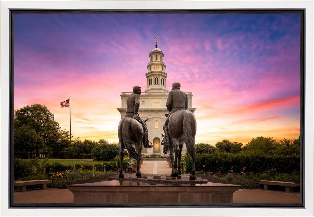 Nauvoo Joseph and Hyrum Sunrise Gallery Wrap