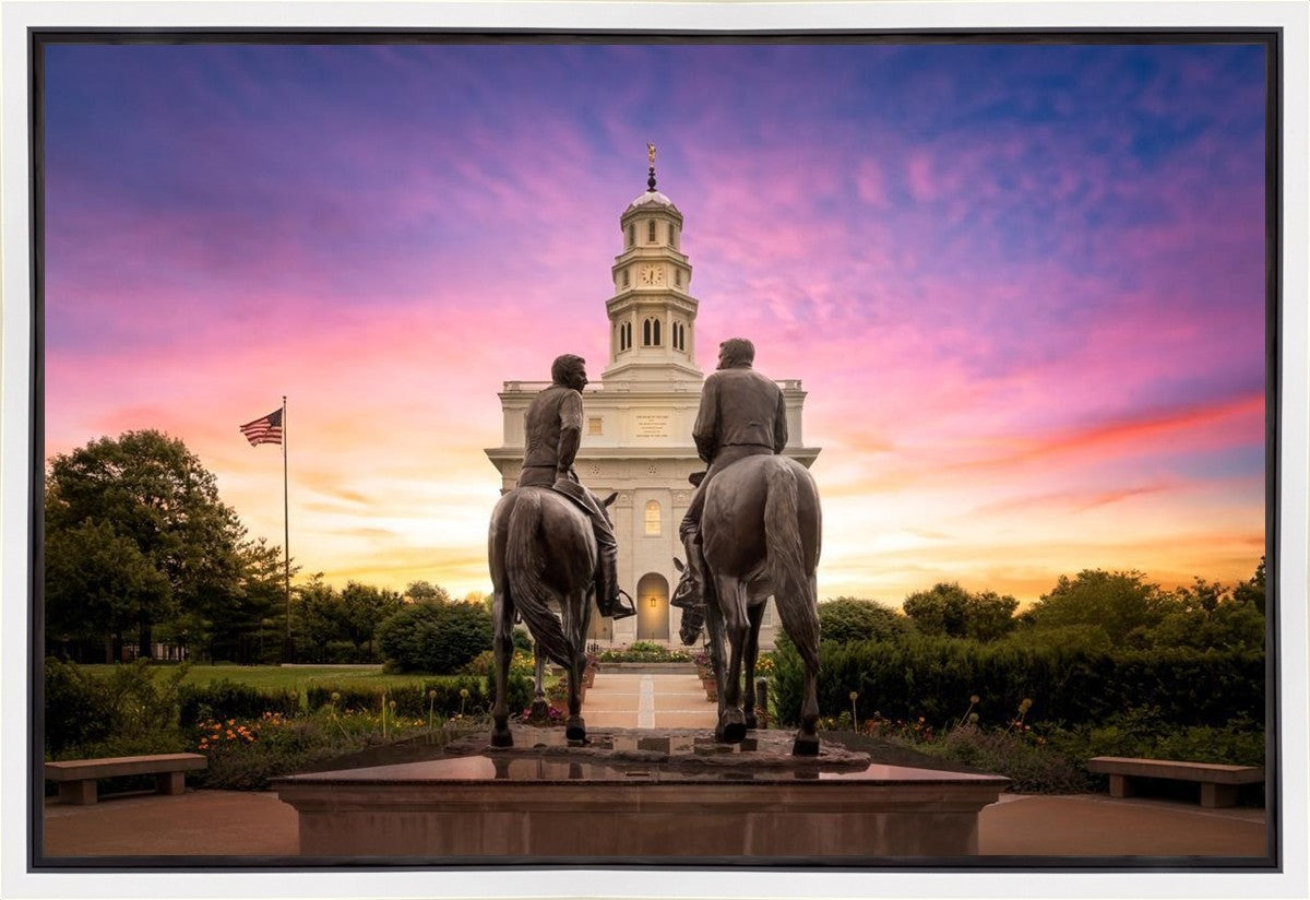 Nauvoo Joseph and Hyrum Sunrise Gallery Wrap