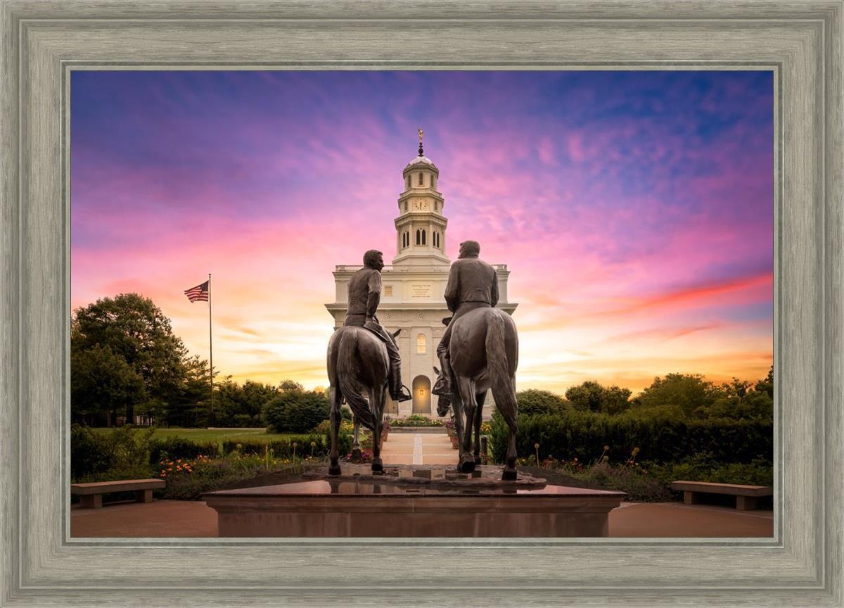 Nauvoo Joseph and Hyrum Sunrise