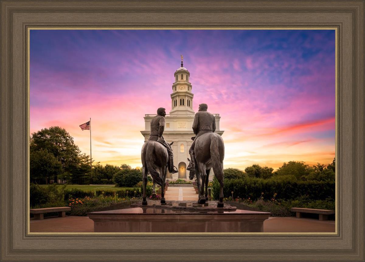 Nauvoo Joseph and Hyrum Sunrise