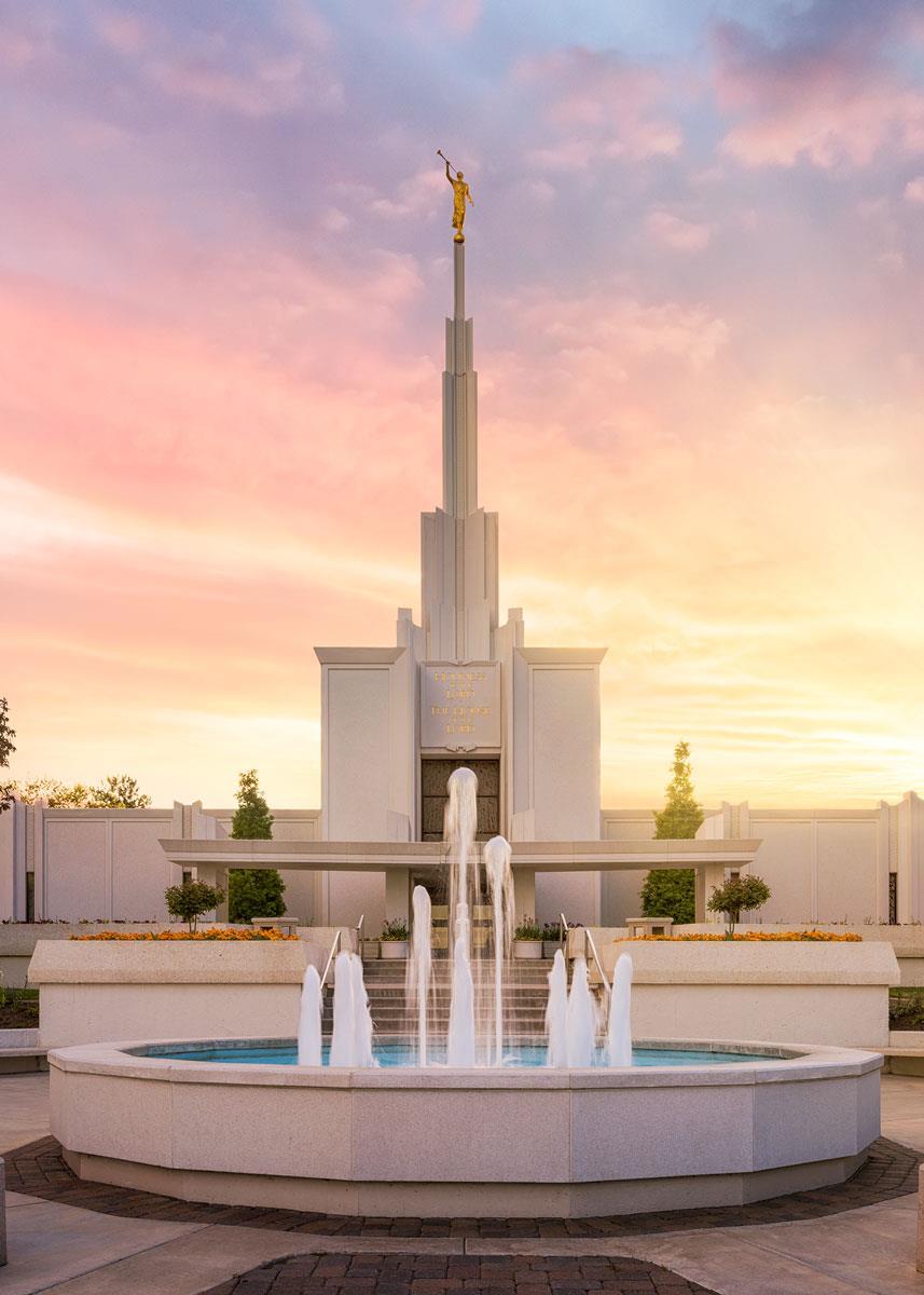 Denver Sunset Fountain