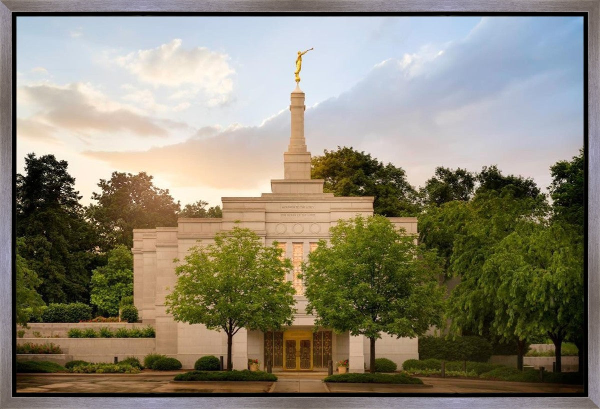 Winter Quarters Temple Rainy Evening