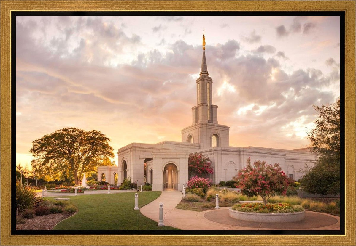 Sacramento Temple Sunset Panorama