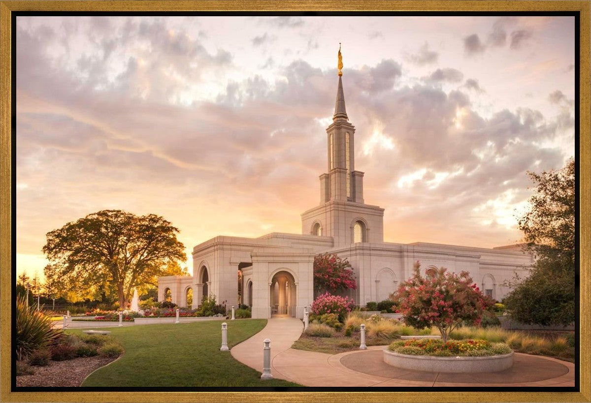 Sacramento Temple Sunset Panorama