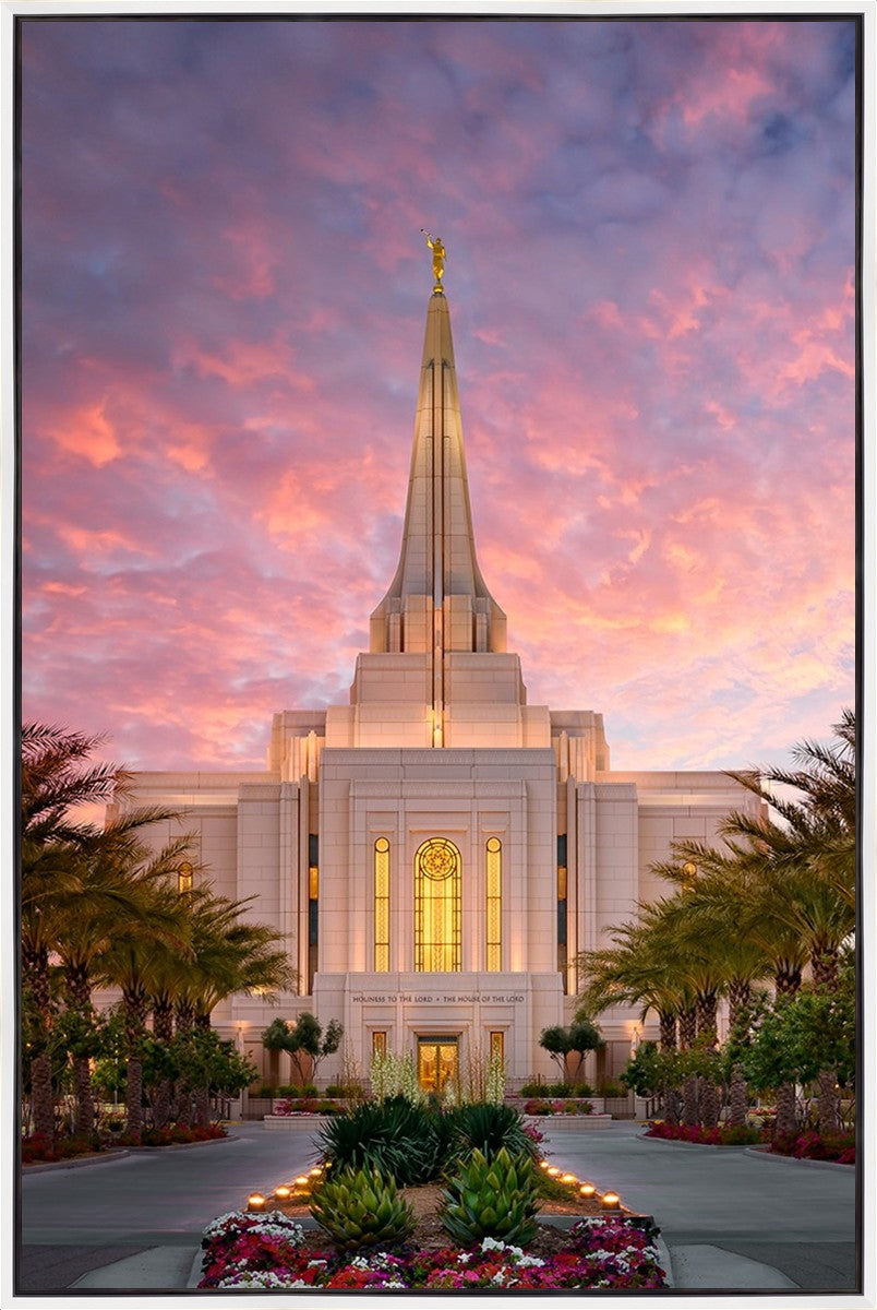 Glorious Gilbert Arizona Temple Large Wall Art Gallery Wrap