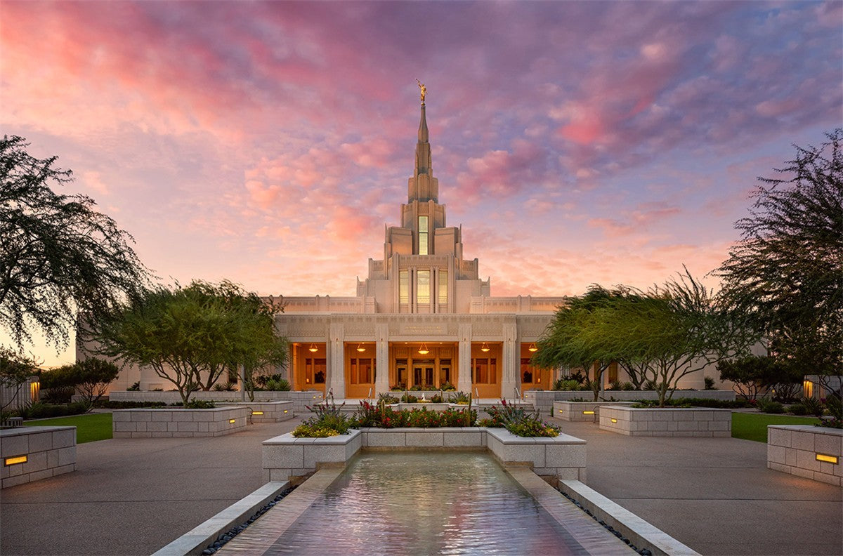 Glorious Phoenix Arizona Temple Large Wall Art Gallery Wrap