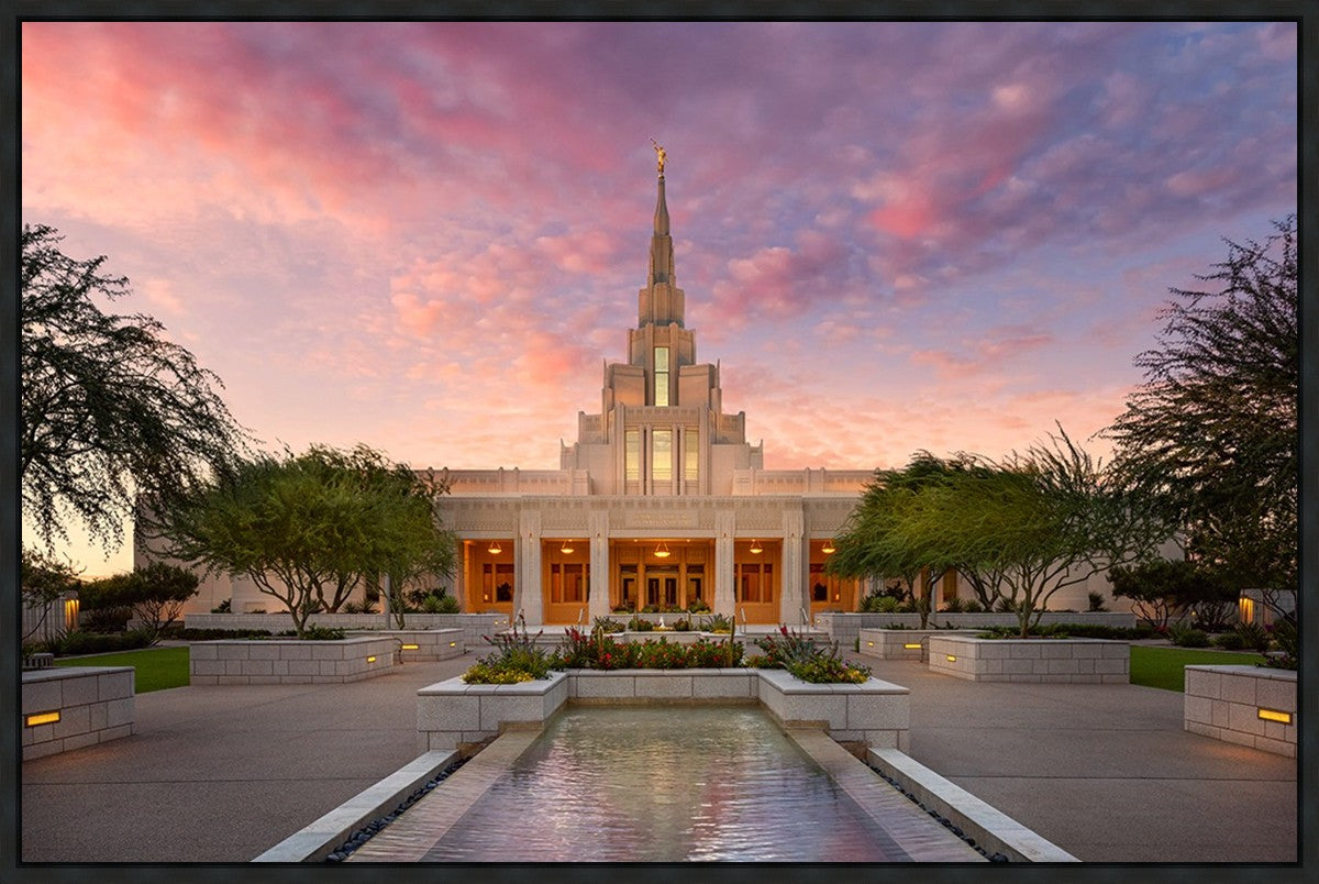 Glorious Phoenix Arizona Temple Large Wall Art Gallery Wrap