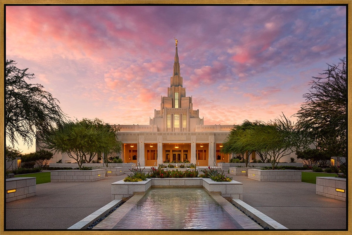 Glorious Phoenix Arizona Temple Large Wall Art Gallery Wrap