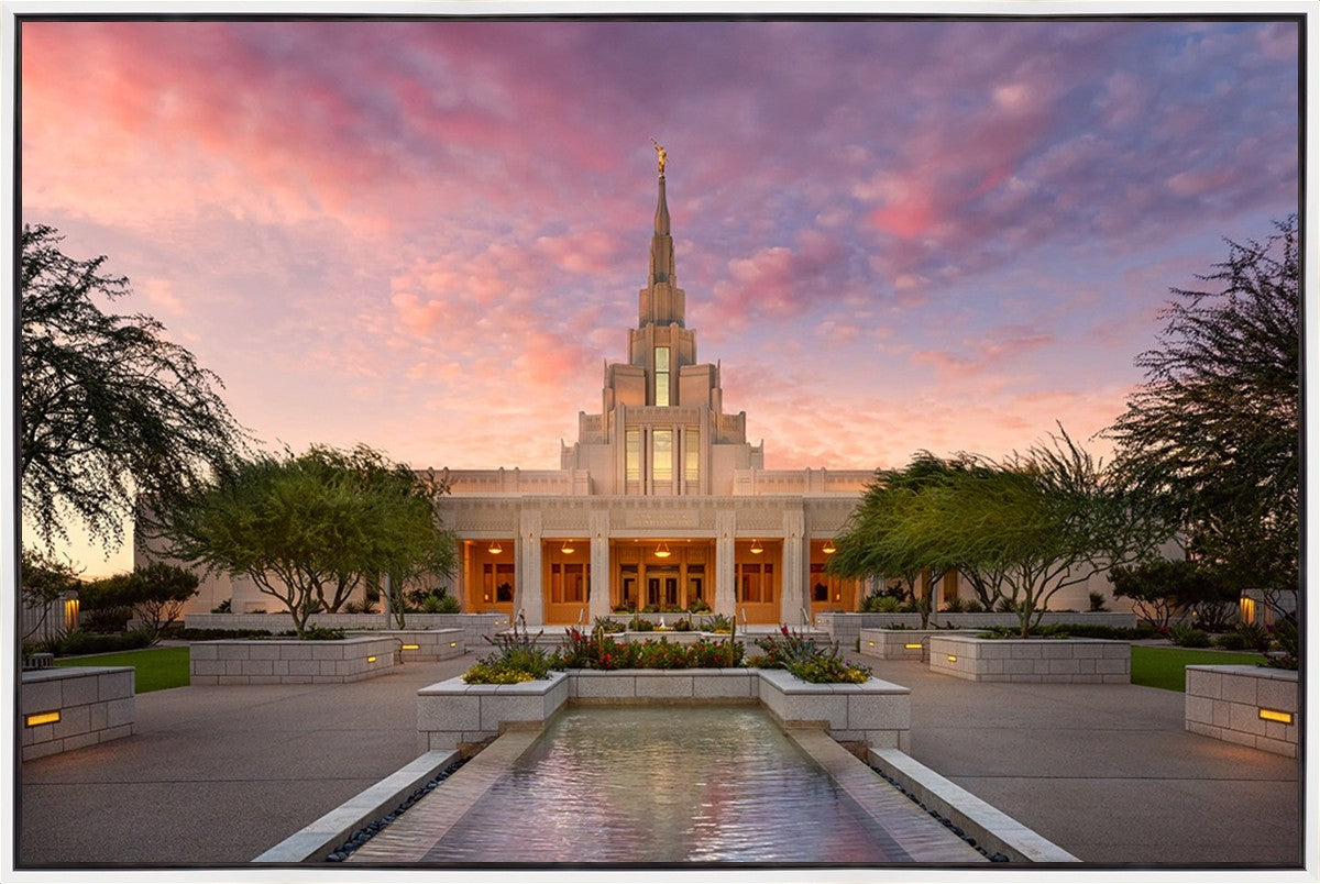 Glorious Phoenix Arizona Temple Large Wall Art Gallery Wrap