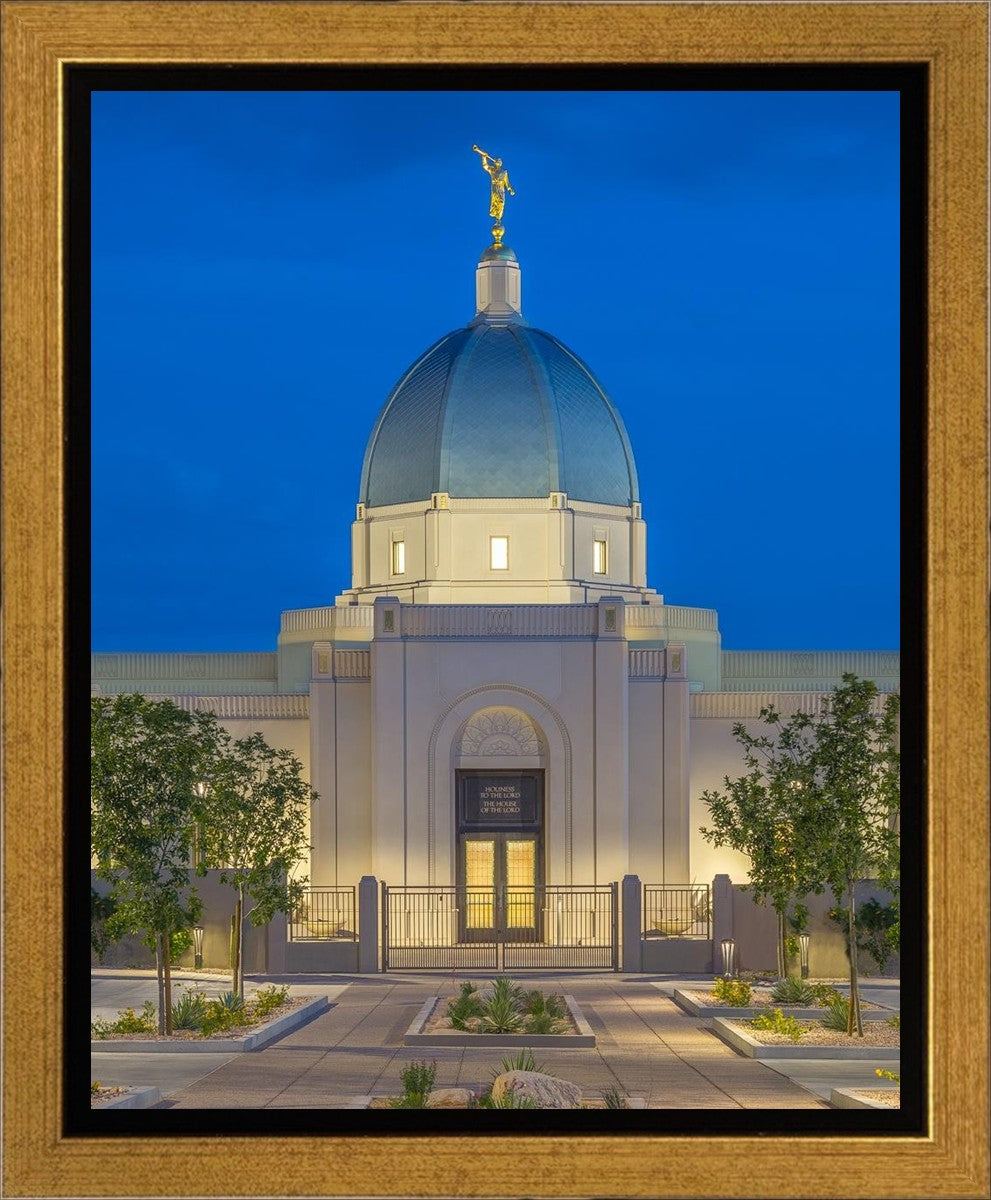 Tucson Blue Hour Vertical Gallery Wrap