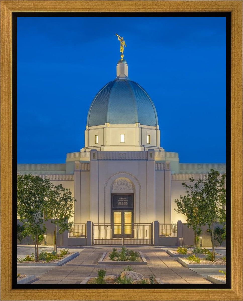Tucson Blue Hour Vertical Gallery Wrap