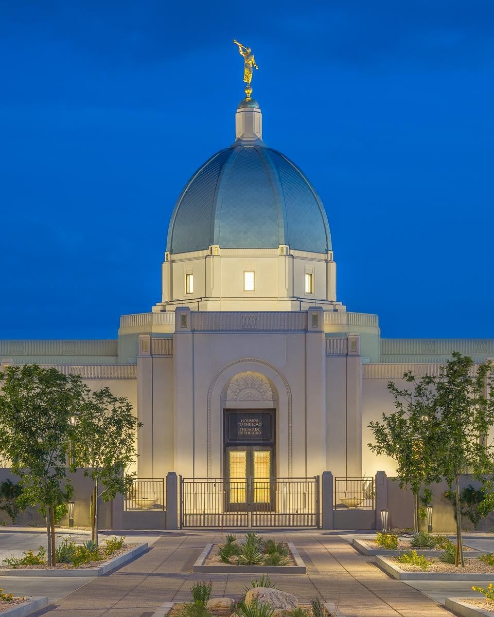 Tucson Blue Hour Vertical Gallery Wrap