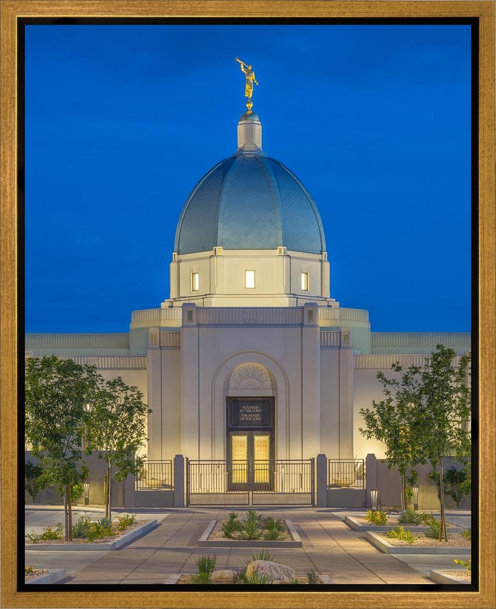 Tucson Blue Hour Vertical Gallery Wrap