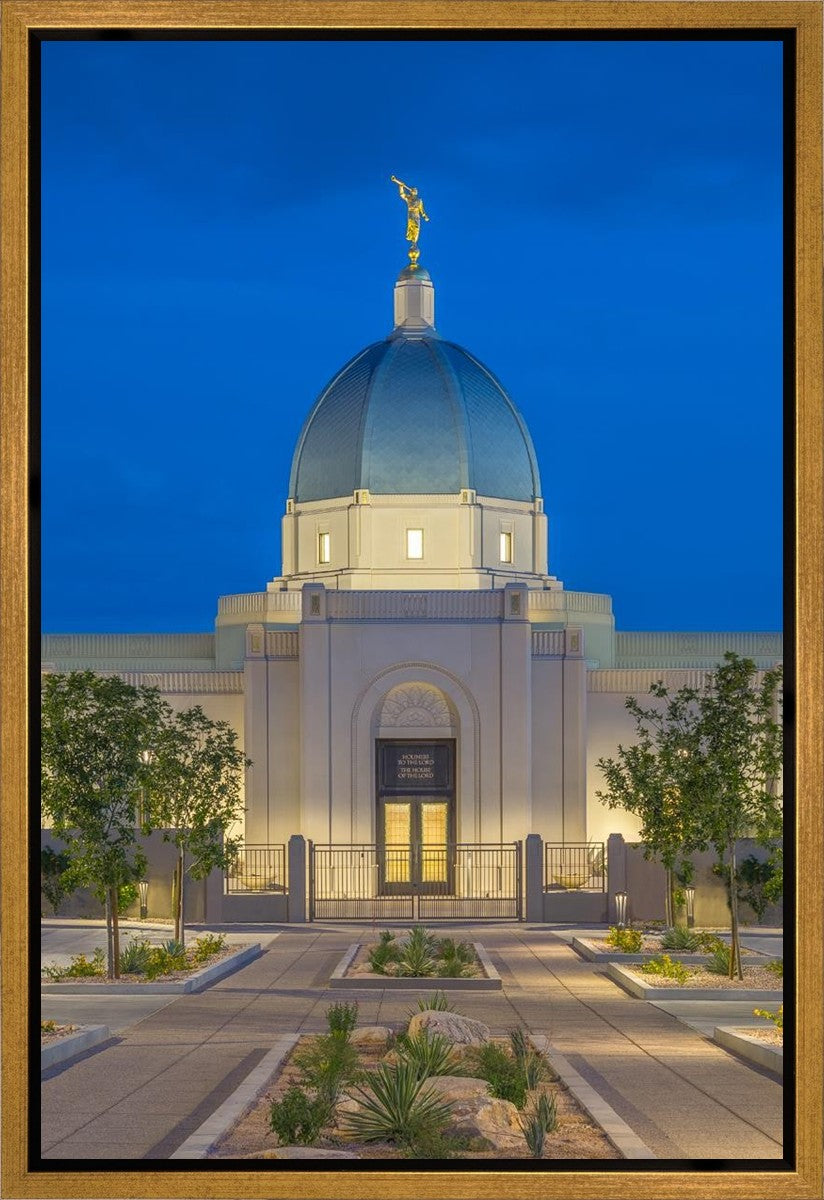 Tucson Blue Hour Vertical Gallery Wrap