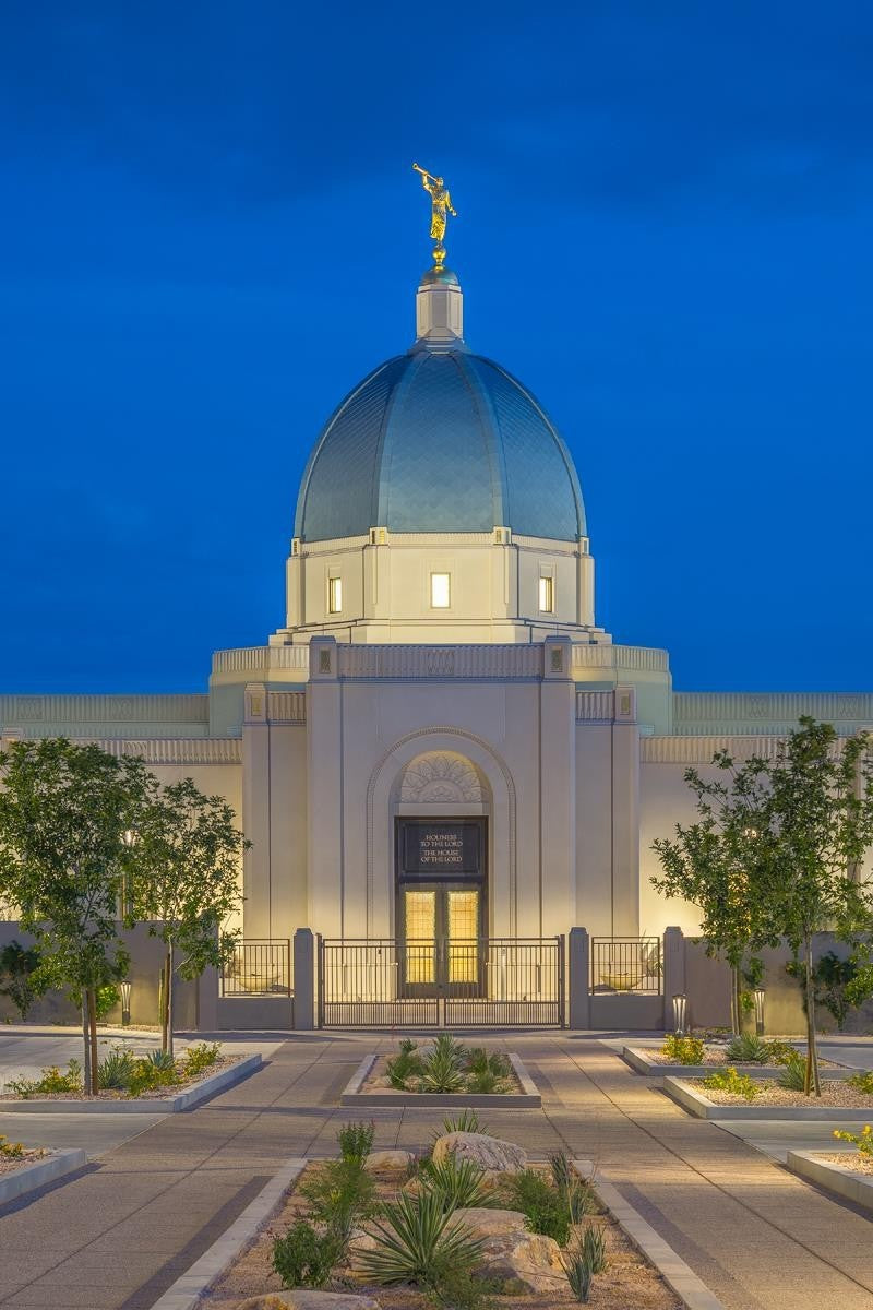 Tucson Blue Hour Vertical Gallery Wrap