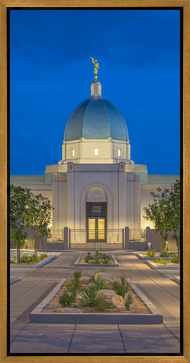 Tucson Blue Hour Vertical Gallery Wrap