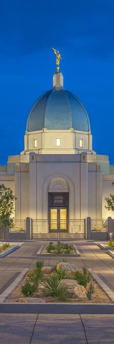 Tucson Blue Hour Vertical Gallery Wrap