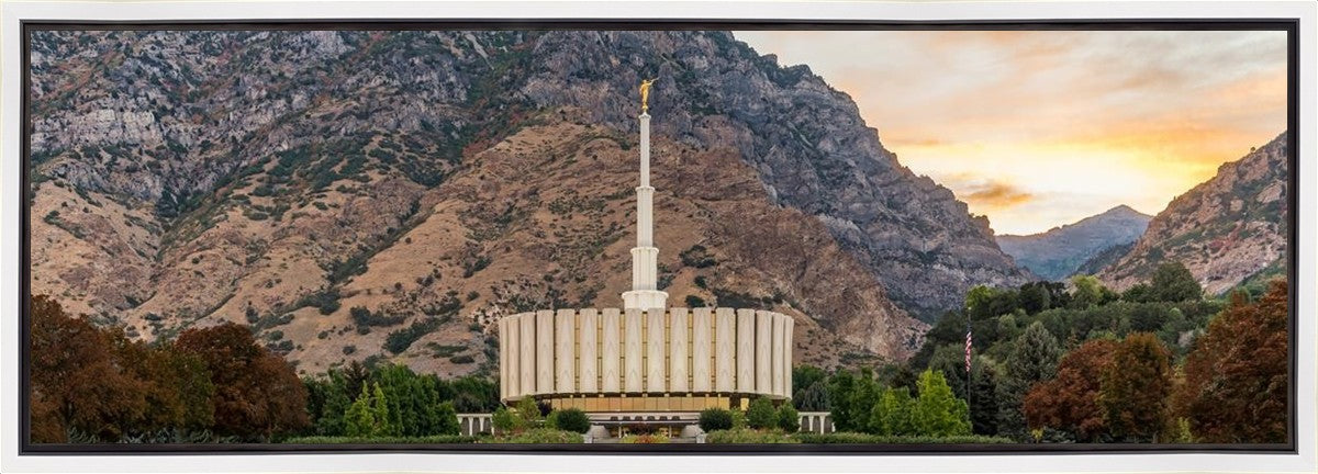 Provo Temple Morning Light Gallery Wrap